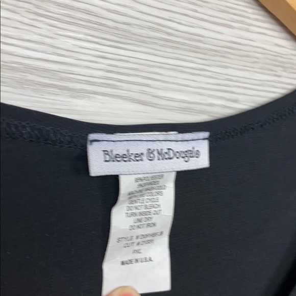 Bleaker & McDougal Black Beaded ShortSleeve Blouse - Picture 3 of 5